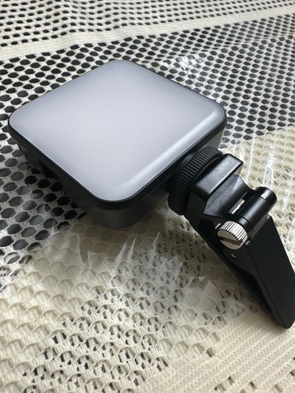 LED Video Light with Phone Holder Clip