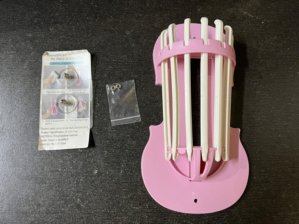 7-in-1 Multifunction Retractable Wall-Mounted Pull-Out Hanger Rack